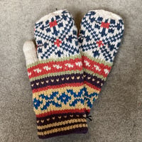 【ARTESANIA】 SNOW FLAKE MITTEN White アルテサニア グローブ