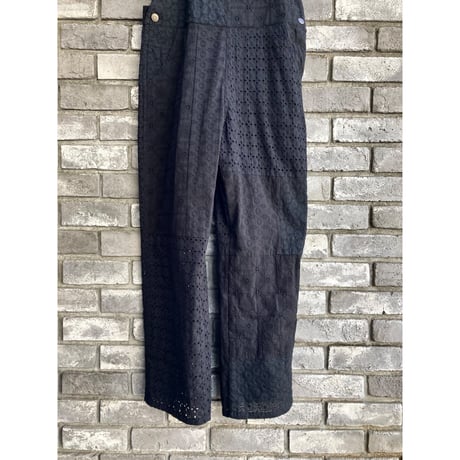 【dahl'ia】 Lace  Overall Black ダリア レース オーバーオール
