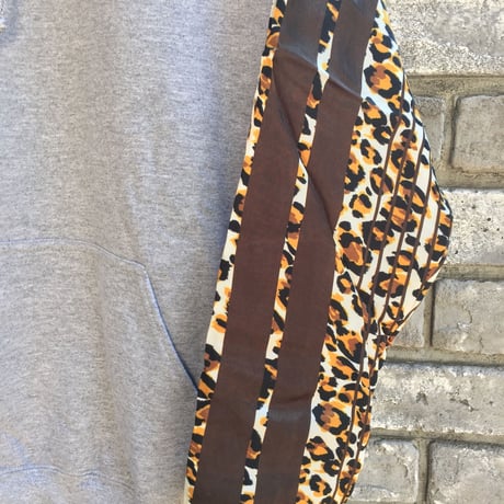 【NOMA t.d.】 Stripe Sleeve Parka Leopard