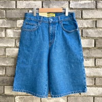【NEO BLUE】 Baggy Carpenter Shorts Medium Blue ネオブルー デニム バギーショーツ Made in USA