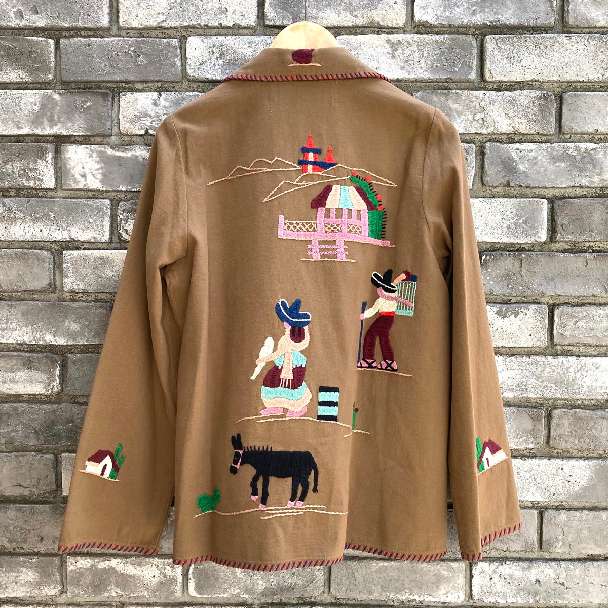 dahl'ia】 Mexican Jacket Brown ダリア メキシカンジャケット 手