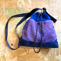 【INFORMAL BAG】 Mesh Crossbody Blue/Lavender