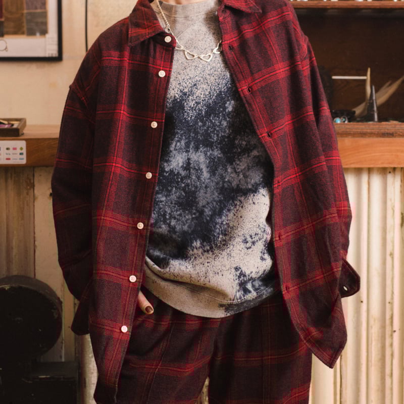 NOMA t.d.】 Hand Dye Twist Sweat Gray ノーマ ハンドダイ