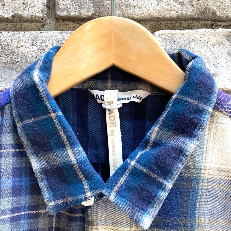 sunny side up】 Open Collar Nel Shirt サイズ2 サニーサ sunny side up】 Open Collar Nel Shirt サイズ2 サニーサ