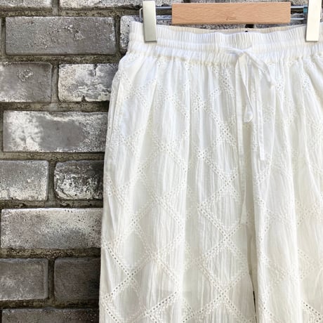 【dahl'ia】 Lace Pants White ダリア レース