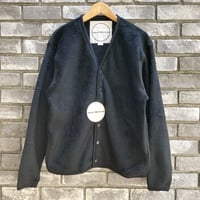【BURLAP OUTFITTER】 Solid Fleece Cardigan Black バーラップ フリース カーディガン