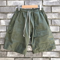 US ARMY Shirts Pocket Drawstring Shorts C リメイク ミリタリー ショーツ