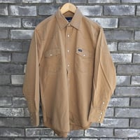 【Wrangler】Basics Twill Shirts Vintage Wash Tabaco ラングラー ツイル シャツ