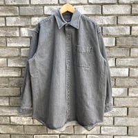 【BURLAP OUTFITTER】 QD Denim B.B Shirt Black バーラップ デニムシャツ