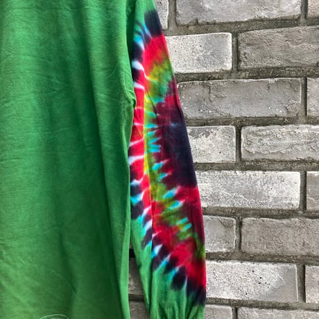 【Kerr's Cotton】 Tie Dye L/S Tee Green タイダイ