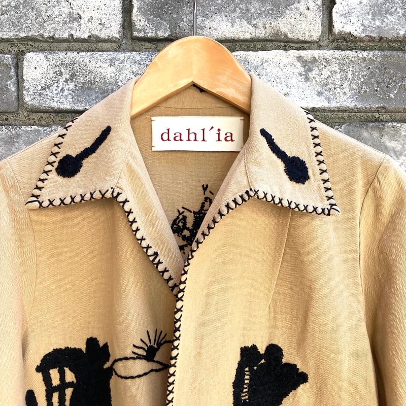 dahl'ia】 Mexican Jacket Beige ダリア メキシカンジャケット 手