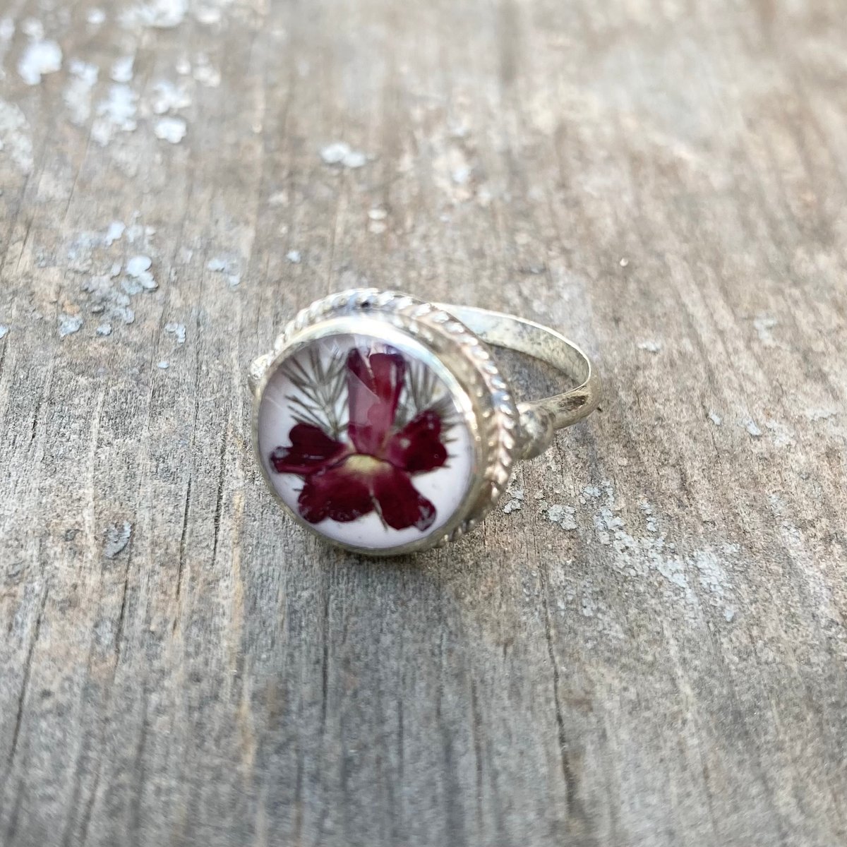 GUSTAVO】 Flower Wreath Ring 12号 グスタボ フラワーリング |