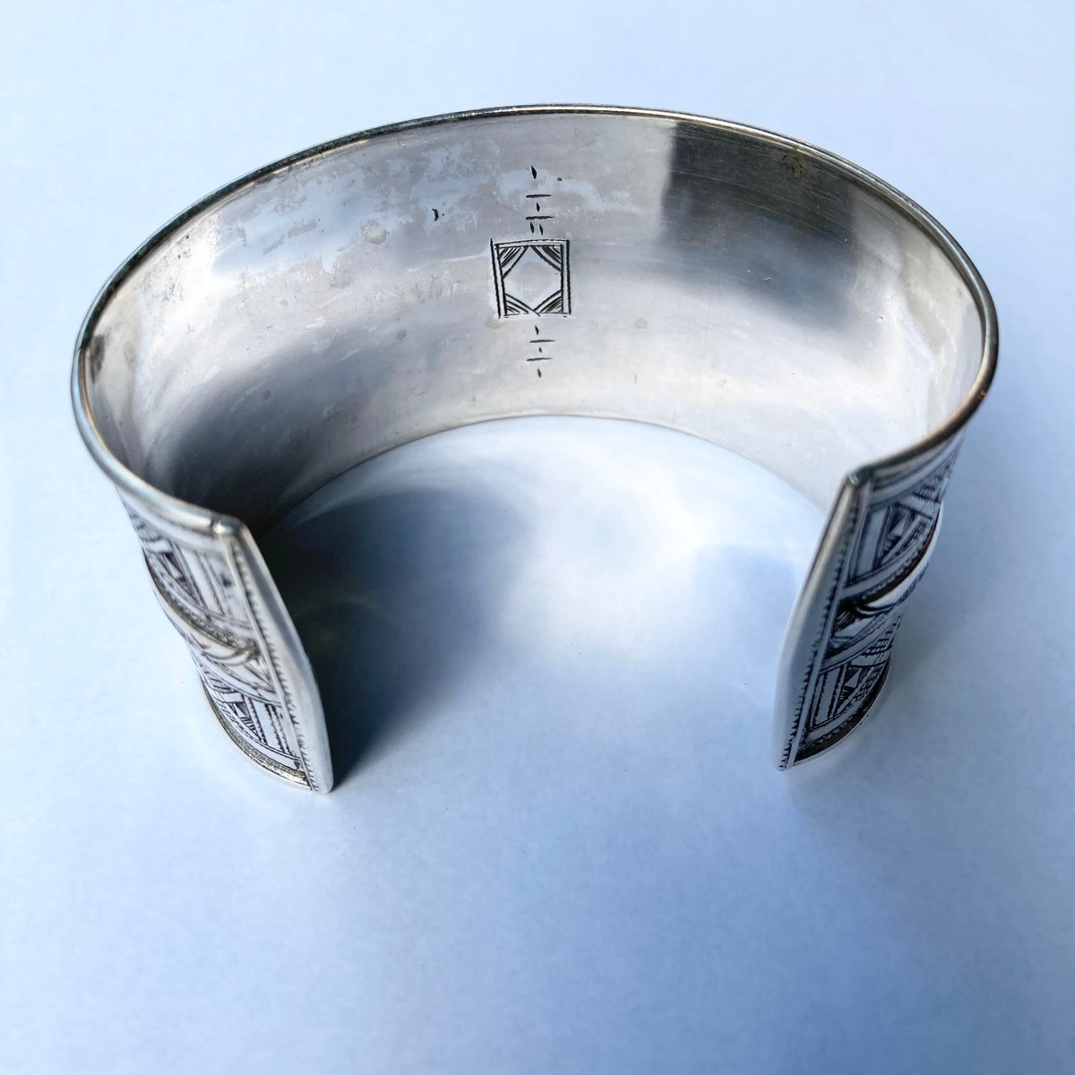 TUAREG SILVER】Ellipse Thick bangle #A4 トゥアレグ シ