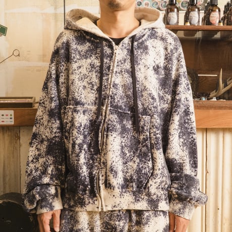 【NOMARHYTHM TEXTILE】 Hand Dye Twist Parka ノーマ スウェット パーカー