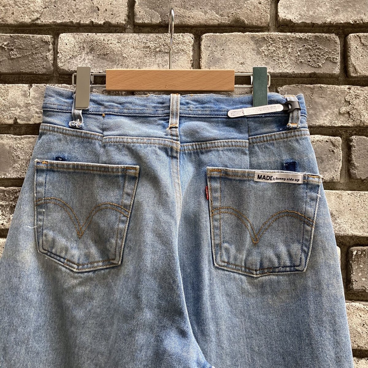 sunny side up】 Remake Wide Denim Pants サイズ2 タイ
