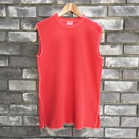 【WALLA WALLA SPORT】 Thermal Cut Off Top Vermillion ワラワラ スポーツ サーマル ノースリーブ