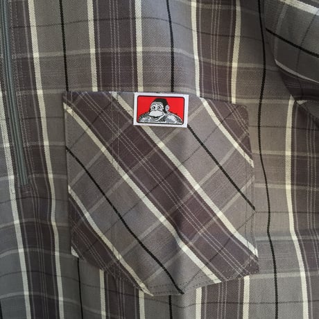 【BEN DAVIS】Half Zip Check Shirts  ベンデイビス ハーフジップ チェックシャツ