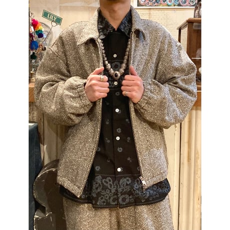 【NOMARHYTHM TEXTILE】 Overdyed Bandana Print Shirt ノーマ バンダナシャツ シャツ