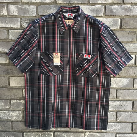 【BEN DAVIS】Half Zip Check Shirts  ベンデイビス ハーフジップ チェックシャツ