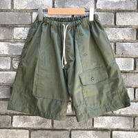 US ARMY Shirts Pocket Drawstring Shorts B リメイク ミリタリー ショーツ