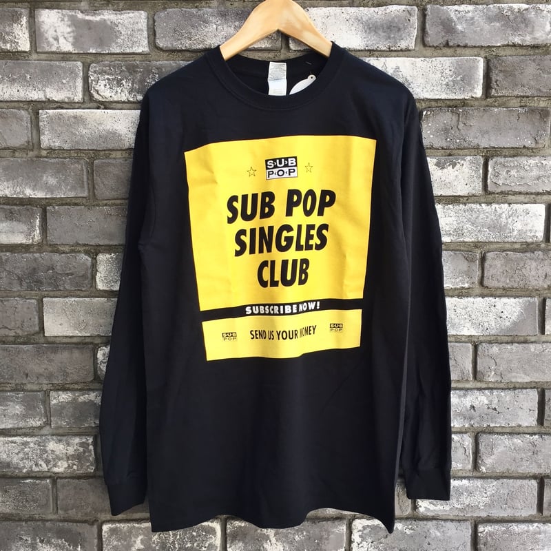 SUB POP】 “SINGLES CLUB” L/S Print Tee サブポップ シン