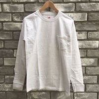 HANES  6.1oz Longsleeve Pocket T-shirts