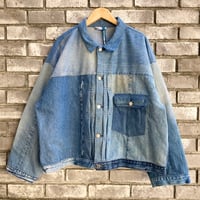 【sunny side up】 Denim 1st T Back Wide JKT A サイズ4 サニーサイドアップ  リメイク デニム ジャケット