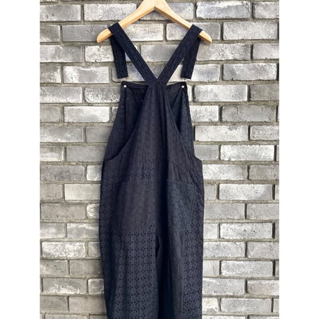 【dahl'ia】 Lace  Overall Black ダリア レース オーバーオール