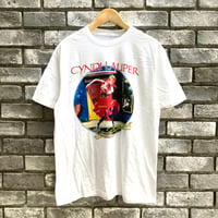 【THRIFTY LOOK】 Cyndi Lauper Tee White シンディ・ローパー