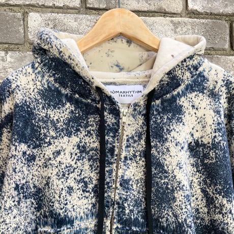 【NOMARHYTHM TEXTILE】 Hand Dye Twist Parka ノーマ スウェット パーカー