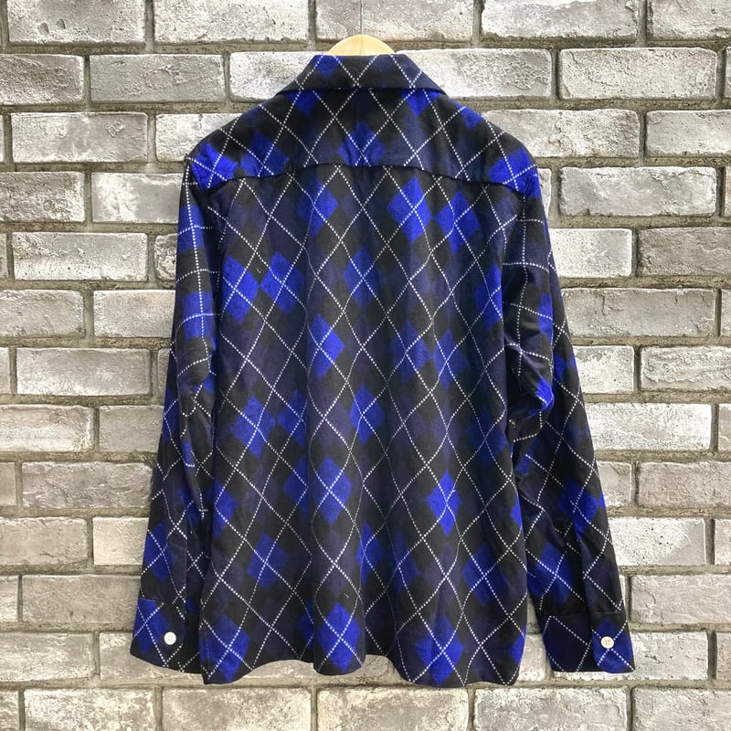 NOMARHYTHM TEXTILE】 Argyle Open Collar Shirt ノ