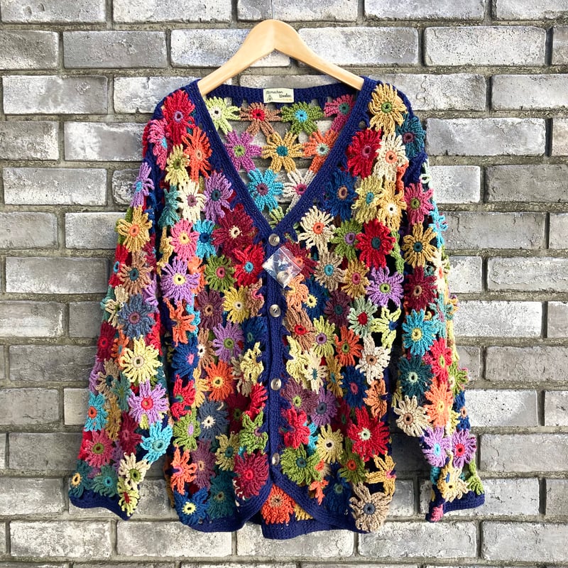 Mac Mahon Knitting Mills】 Chain Flower Cardiga