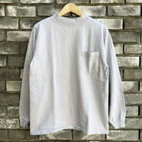 【Goodwear】 L/S Mock Neck Pocket Tee Ice Grey グッドウエア ロンT
