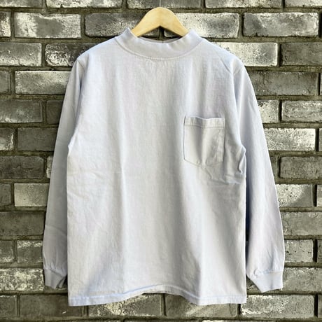 【Goodwear】 L/S Mock Neck Pocket Tee Ice Grey グッドウエア ロンT
