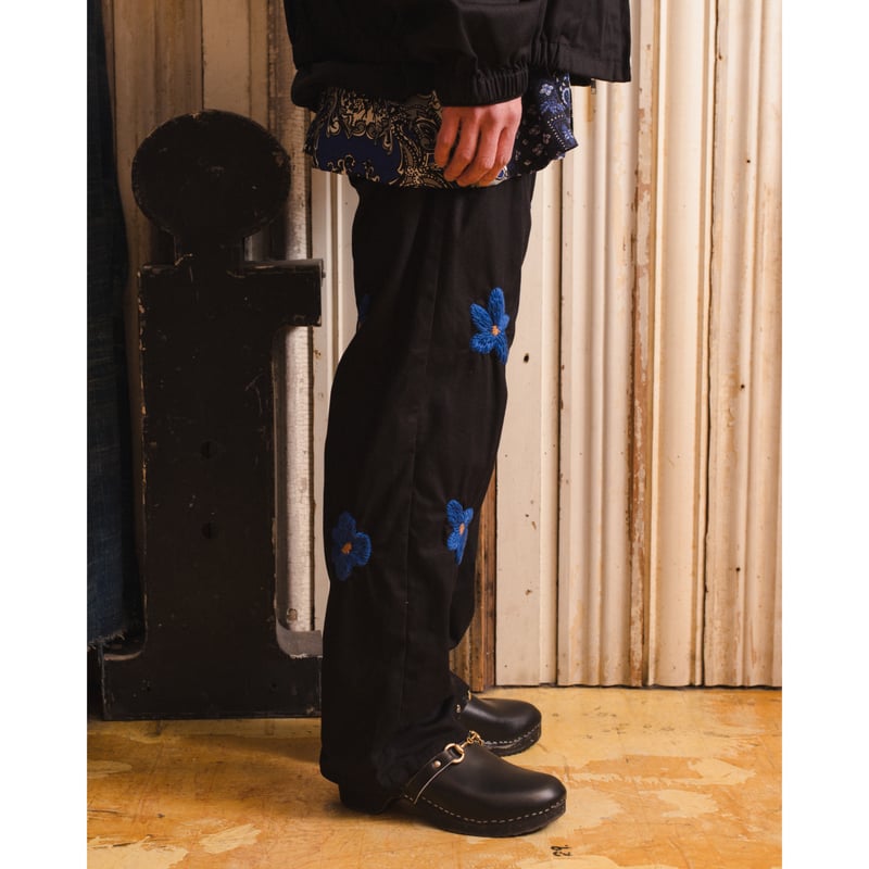 NoRemID 黒刺繍パンツ COLIMBO(コリンボ) ORIGINAL HARZ SOLDAT PANTS -W/REPELLENT
