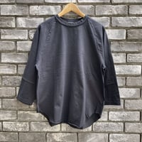 【WALLA WALLA SPORT】 3/4 BASEBALL TEE SOLID Used Black ワラワラスポーツ ベースボール