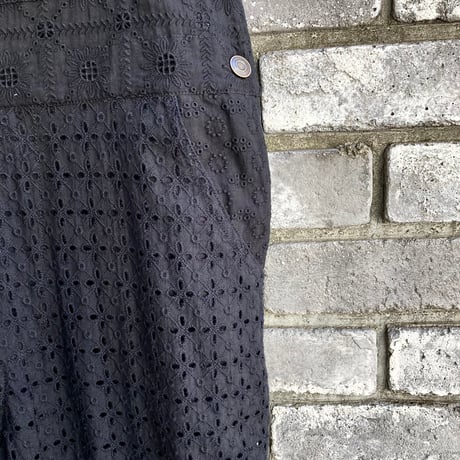 【dahl'ia】 Lace  Overall Black ダリア レース オーバーオール