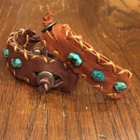 【MOON DANCER LEATHER】FLAT BEADED BRACELET