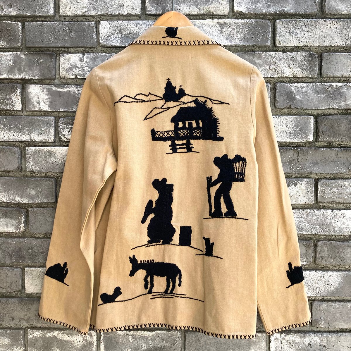 dahl'ia】 Mexican Jacket Beige ダリア メキシカンジャケット 手