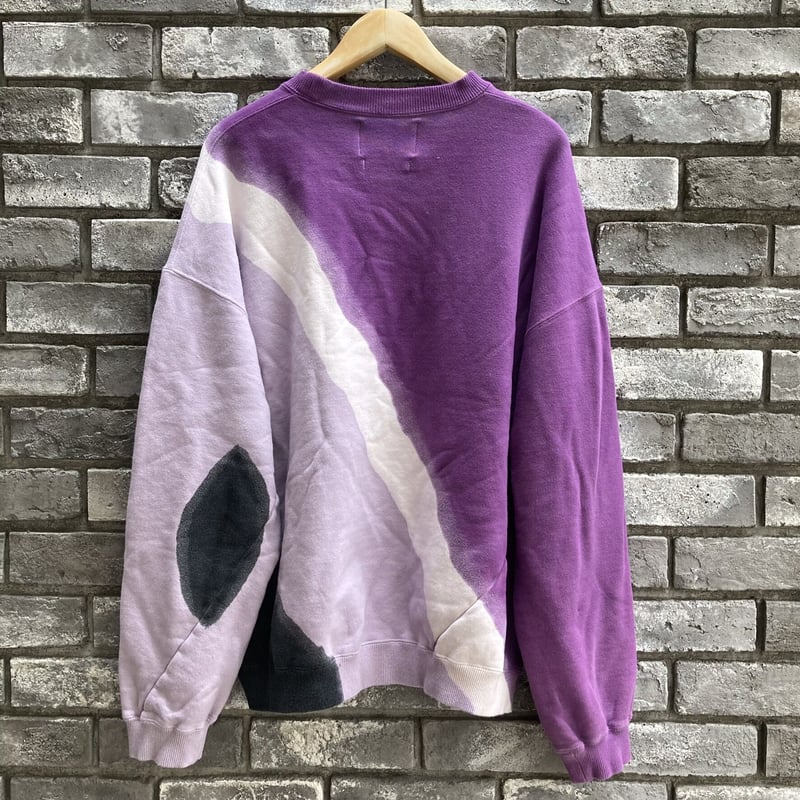 NOMA t.d.】 Hand Dye Twist Sweat Diagonal-Purpl...