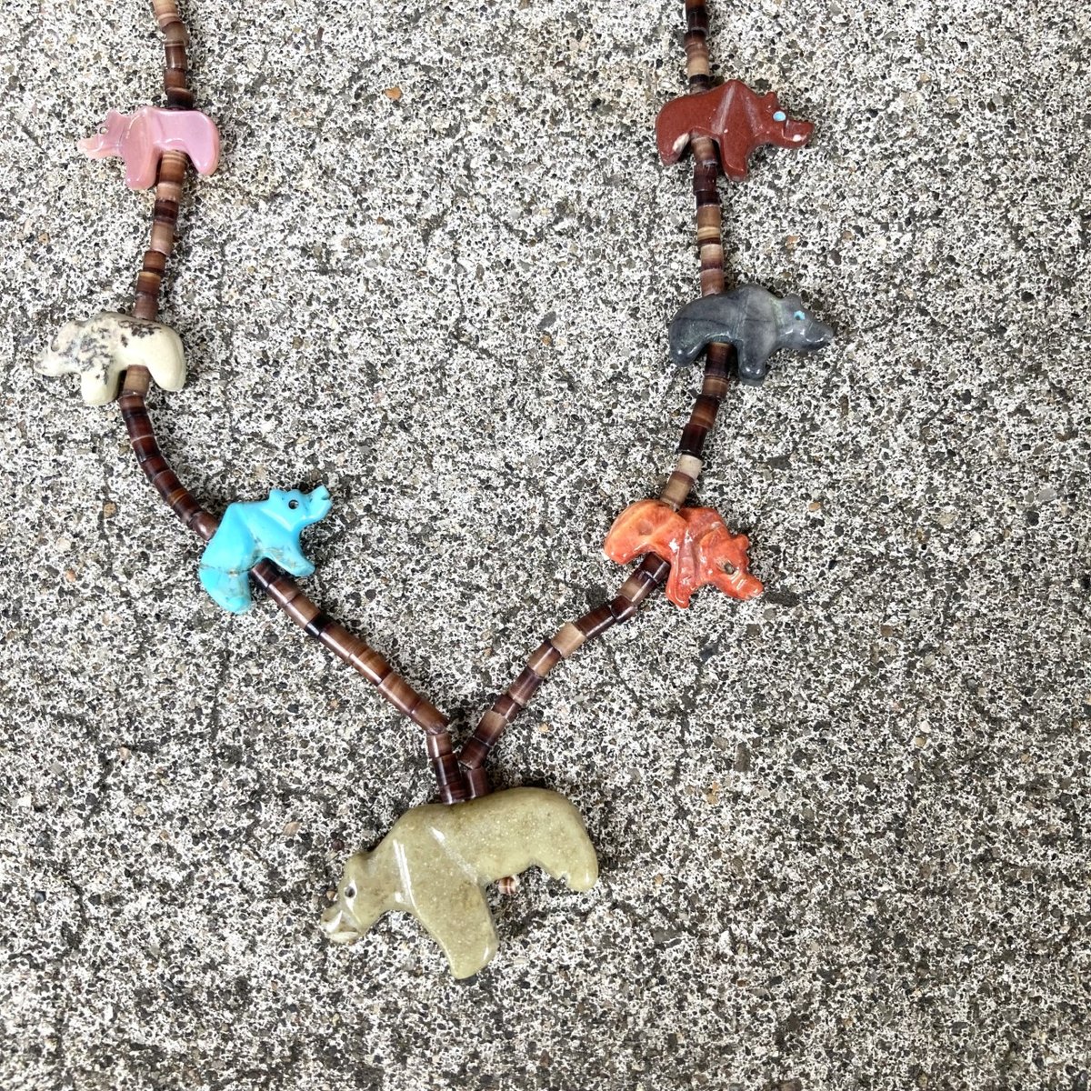 Native American Jewelry】 Navajo Fetish Necklac