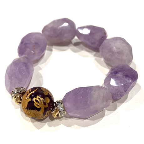 ２月の誕生石★アメジストドラゴンデザイン【女性用】