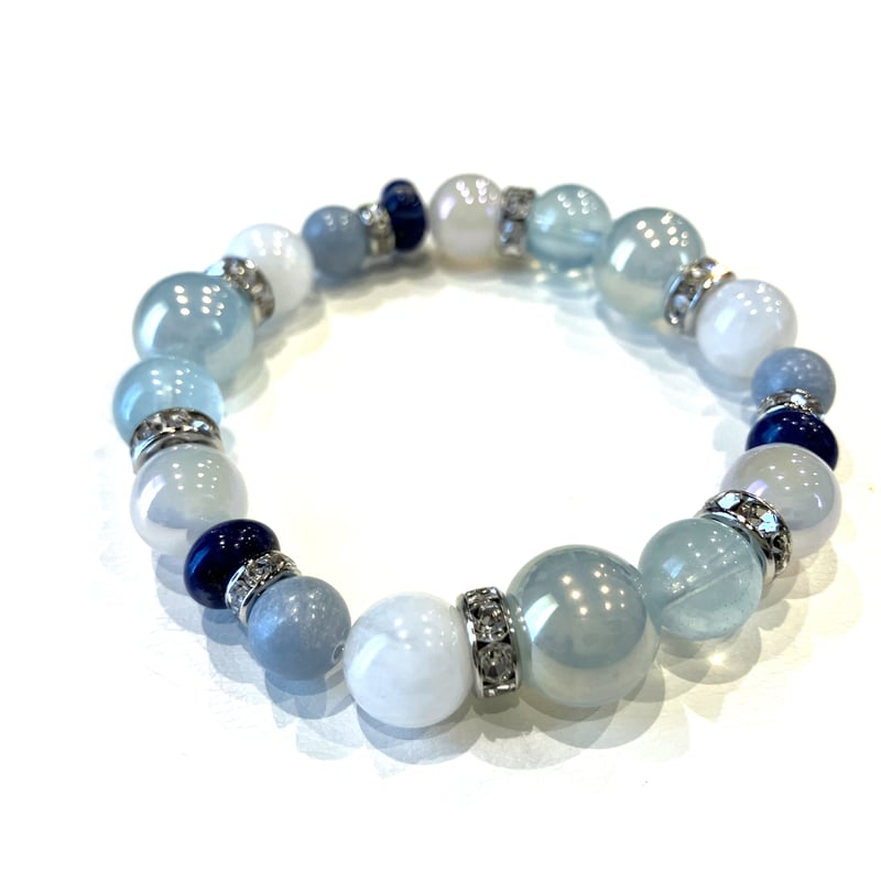 心をひらいて☆シーブルーカルセドニー【男女兼用】 | YUMIFURUSATO