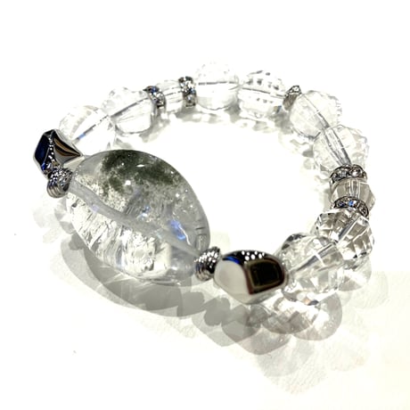 心の回復に★ガーデンクォーツ（シルバーパーツ）【女性用】