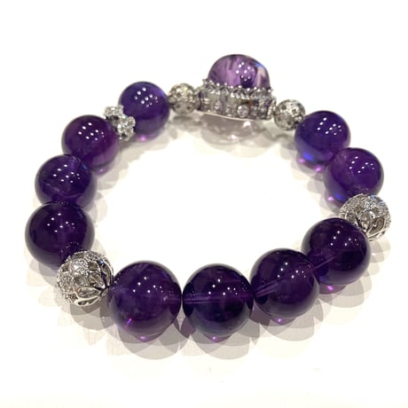アメジストデザインブレスレット【女性用】