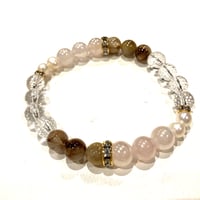 ローズクォーツ★ルチルクォーツデザイン