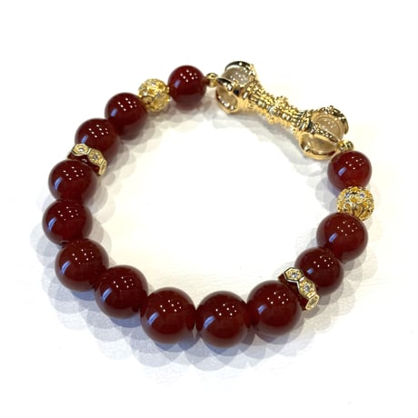 京都岩倉・実相院門跡オリジナルデザインパワージュエリー★レッドメノウ【女性用】