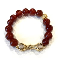 京都岩倉・実相院門跡オリジナルデザインパワージュエリー★レッドメノウ【男性用】