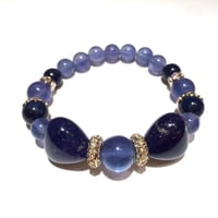 悩みやすい自分とサヨナラ☆ラピスラズリ★リボンデザイン【女性用】