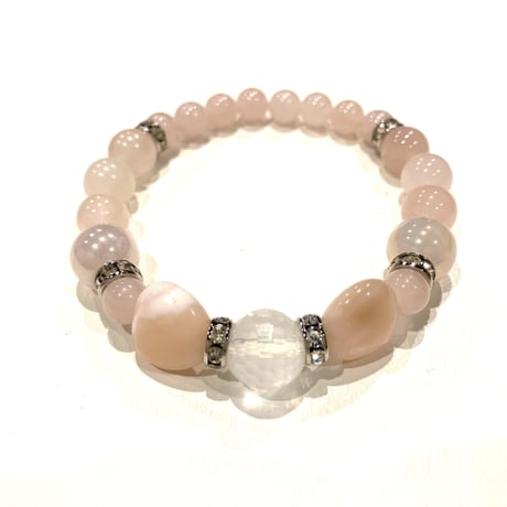 ピンクオパール★リボンデザイン